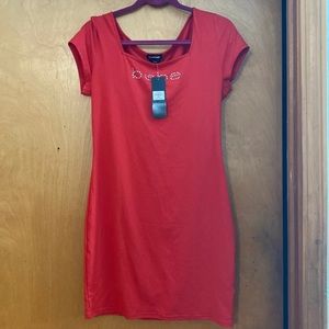 Bebe red dress NWT